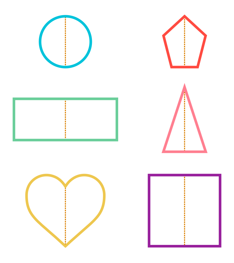 Symmetrical and Non Symmetrical Shapes 